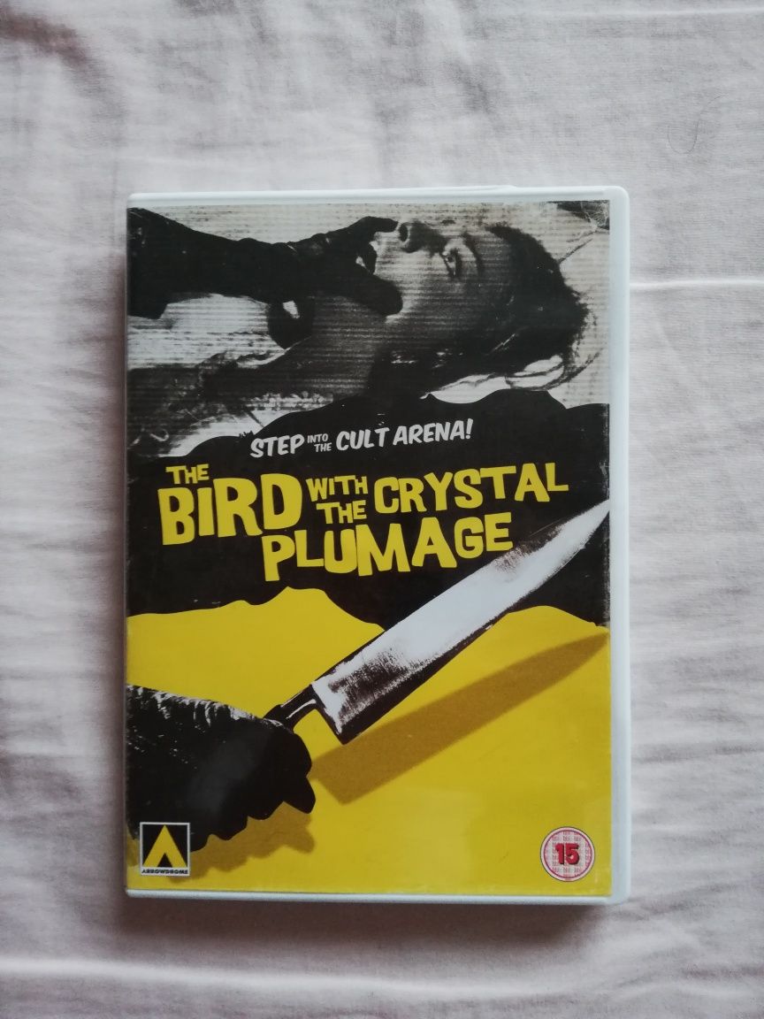 Dvd do filme "The Bird With the Crystal Plumage", da Arrow (portes grá
