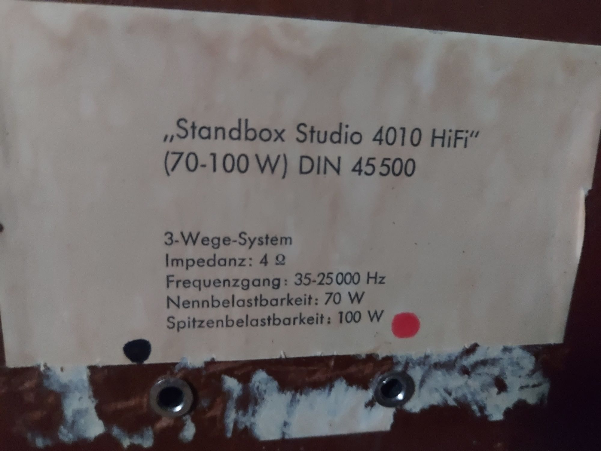 Kolumny standbox stan bdb lata 70