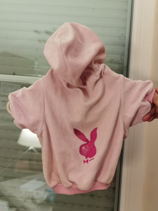 Bluza dla psa Grande Finale - różowa  z brokatowym króliczkiem, S