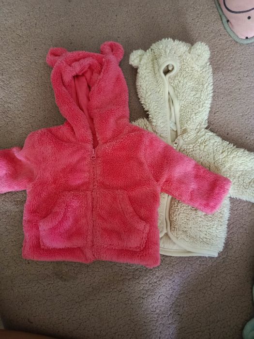 Ciepłe bluzy dla dziewczynki zapinane na zamek