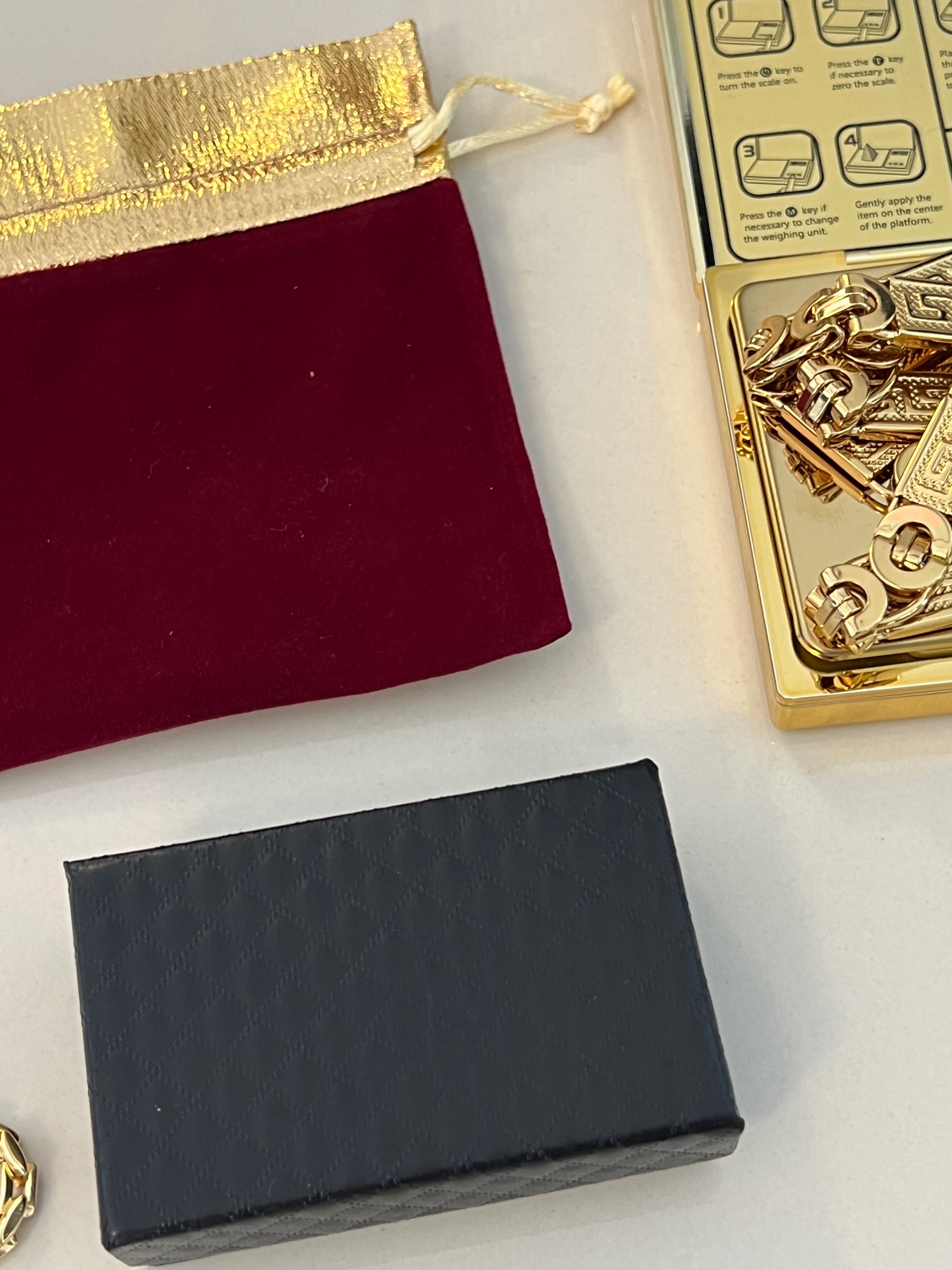 Złoty łańcuch splot Versace poozłacany 585 14K NOWY