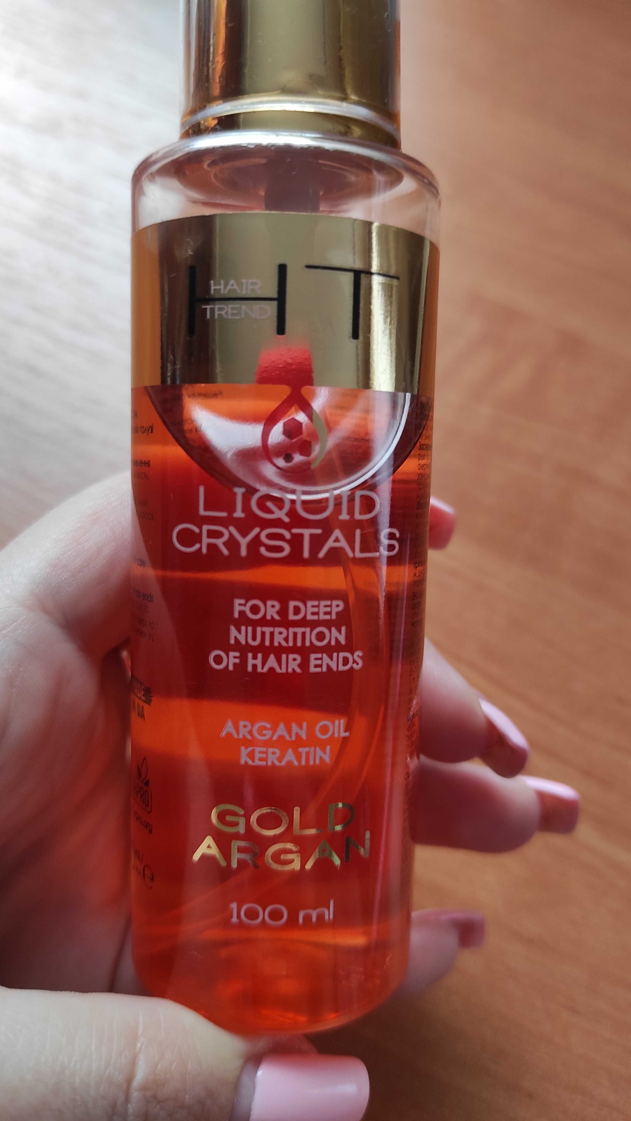 Hand Trend для волосся Рідкі кристали Gold Argan