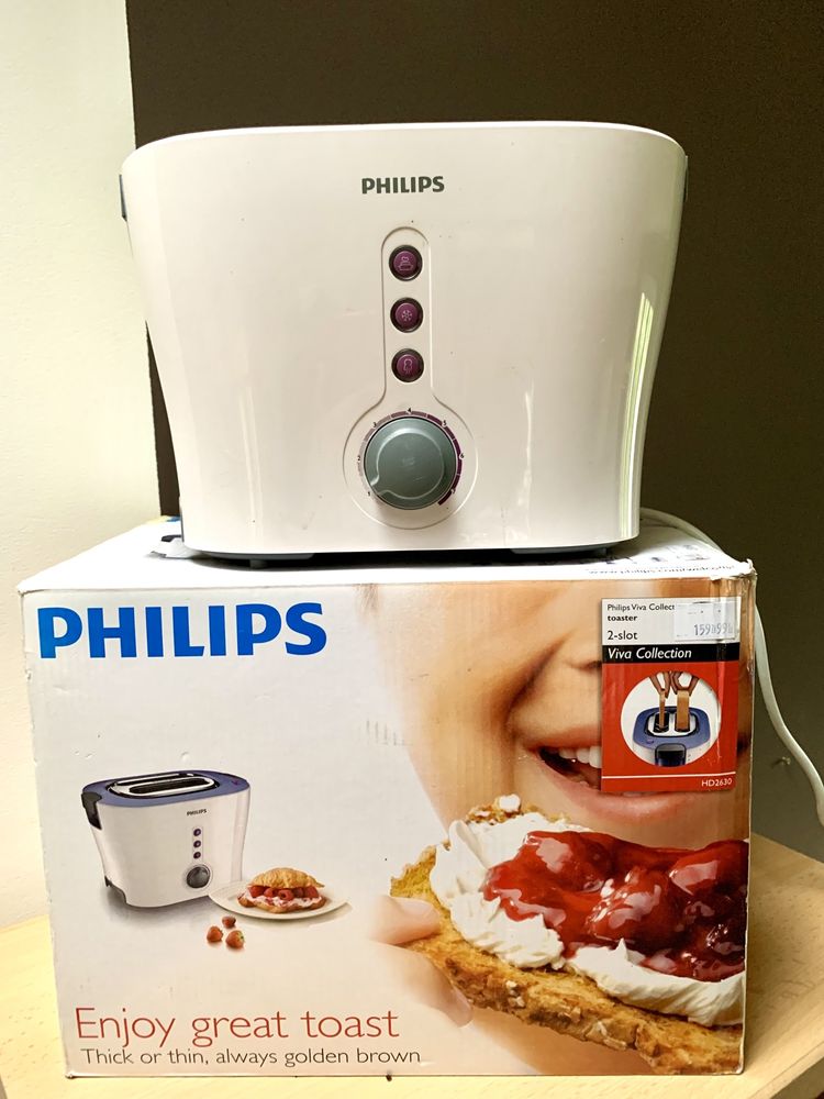 Toster PHILIPS  HD 2630 - jak NOWY 1000W