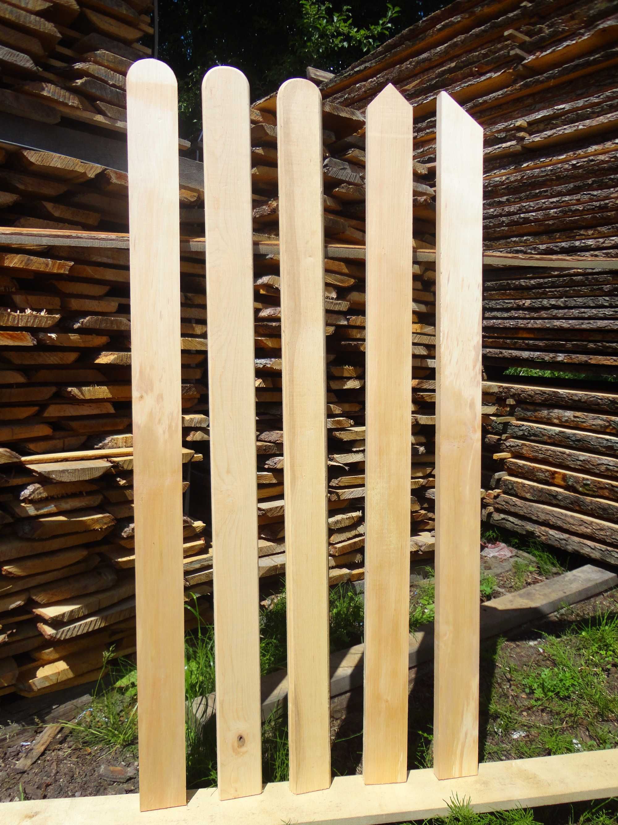Sztachety drewniane olchowe, usługi tartaczne, przetarcie drewna