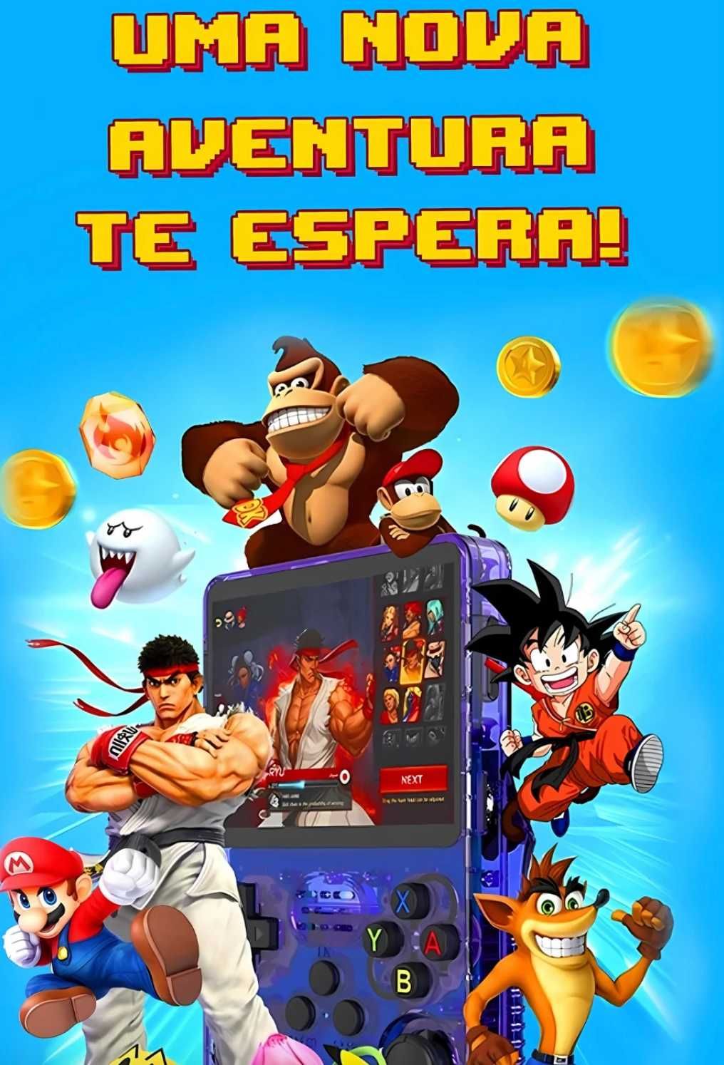 Consola, video jogo retrô, portátil
