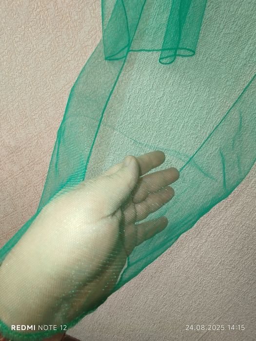 Шарф шадь фатинова перламутрова м'ята 1,80х45см