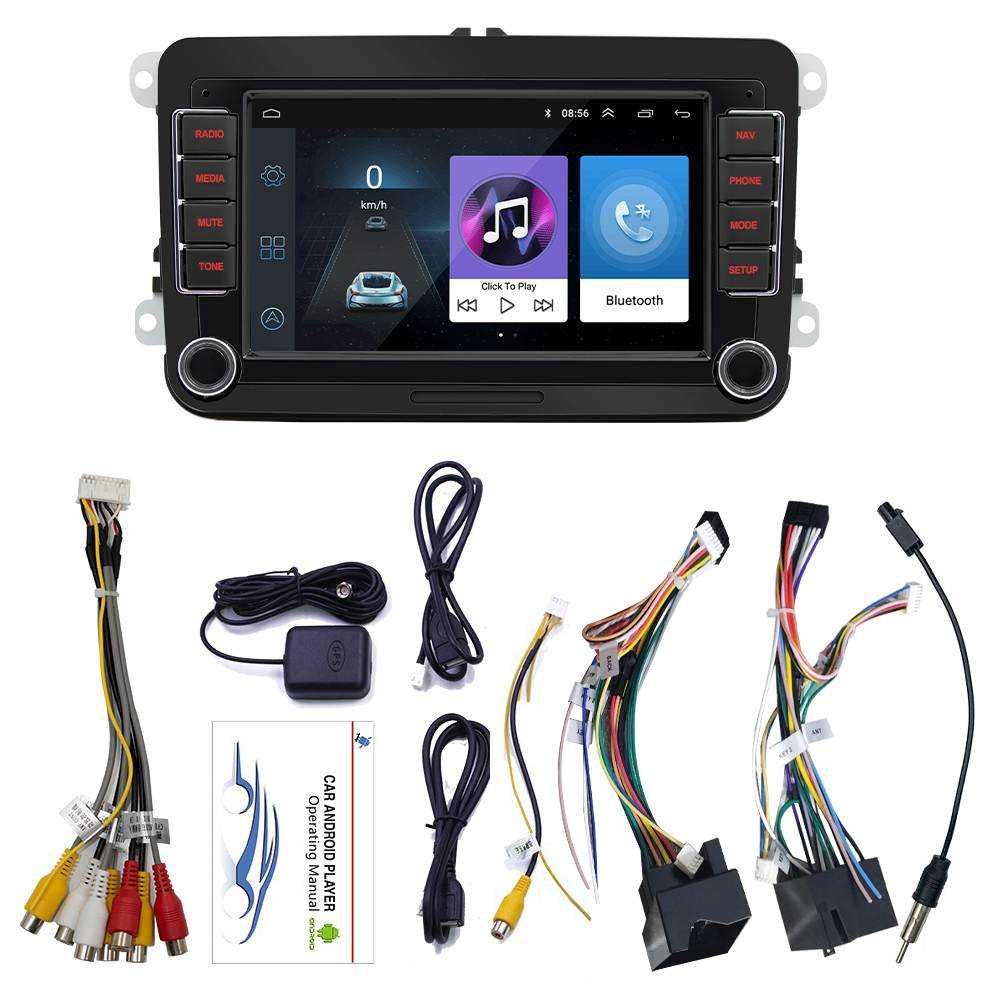 Radio 2DIN Android Bluetooth GPS USB do VW Golf Passat Skoda Seat