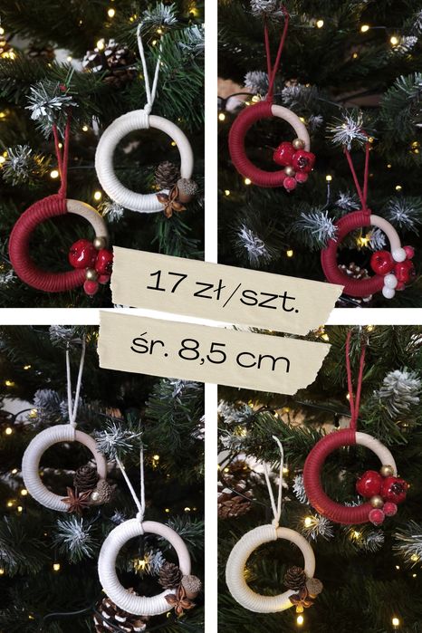 Bombki / zawieszki na choinkę Handmade