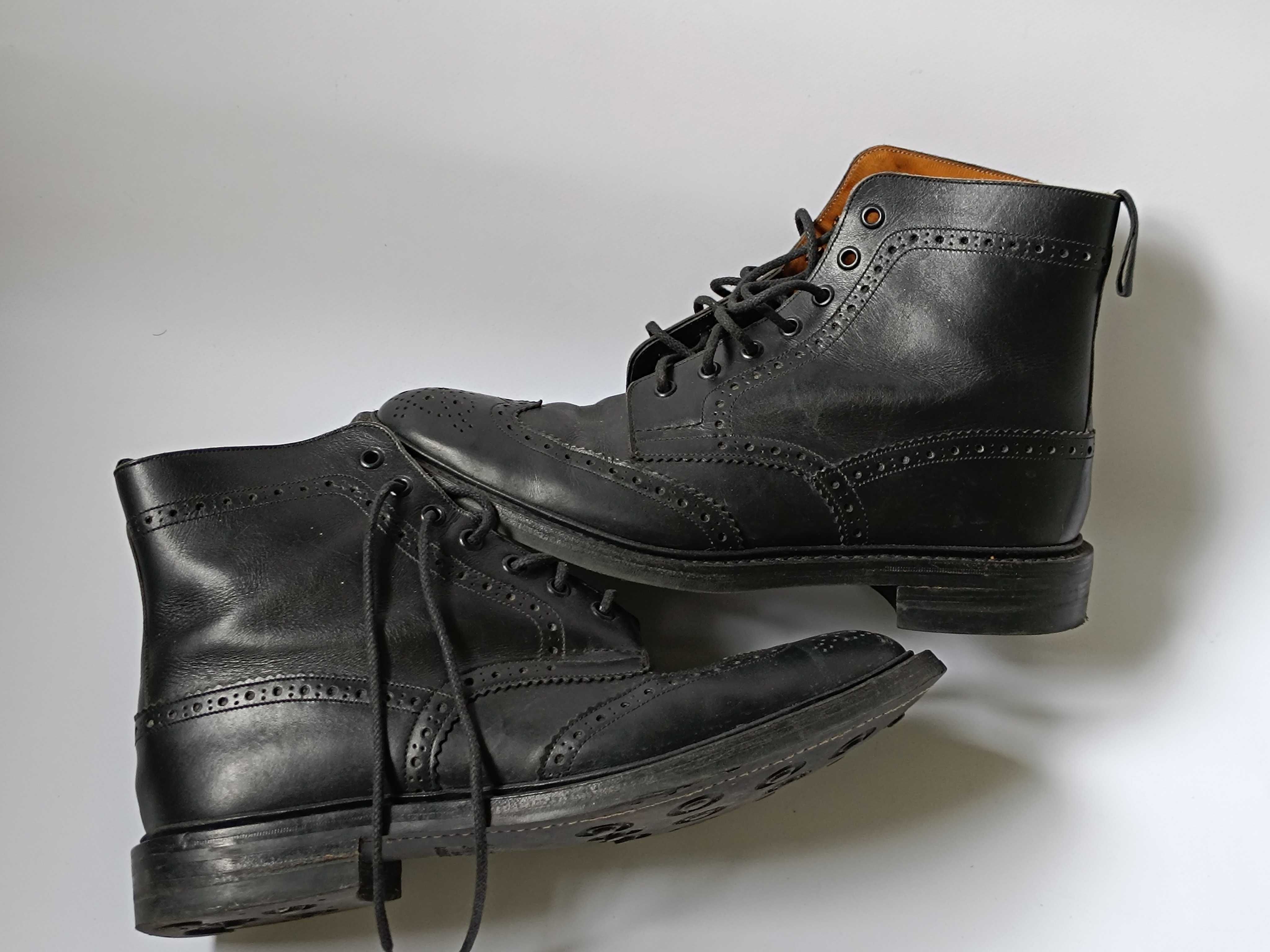 Tricker's Boots Black размер 44-44.5 мужские ботинки чоловічі черевики