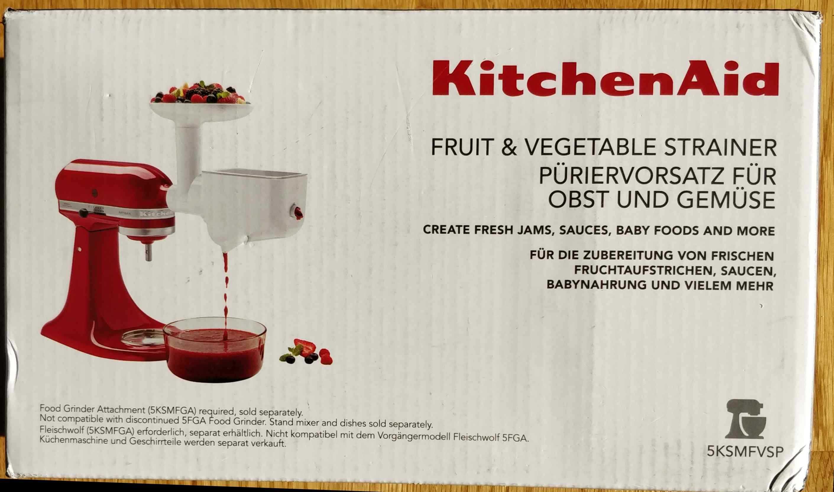 KitchenAid akcesoria  przystawka do przecierów, przecierak do warzyw