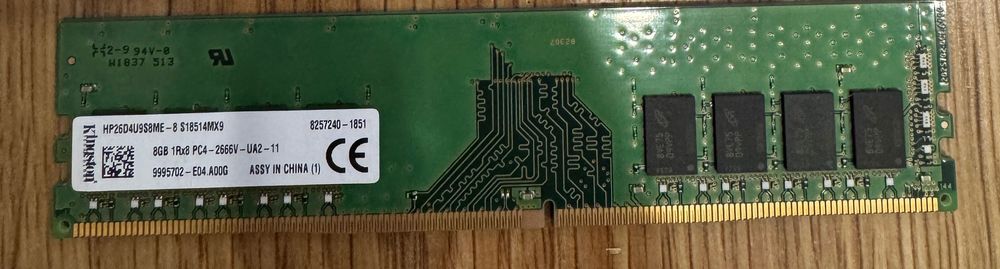 Memória 8Go DDR4 2666 Mhz kingston