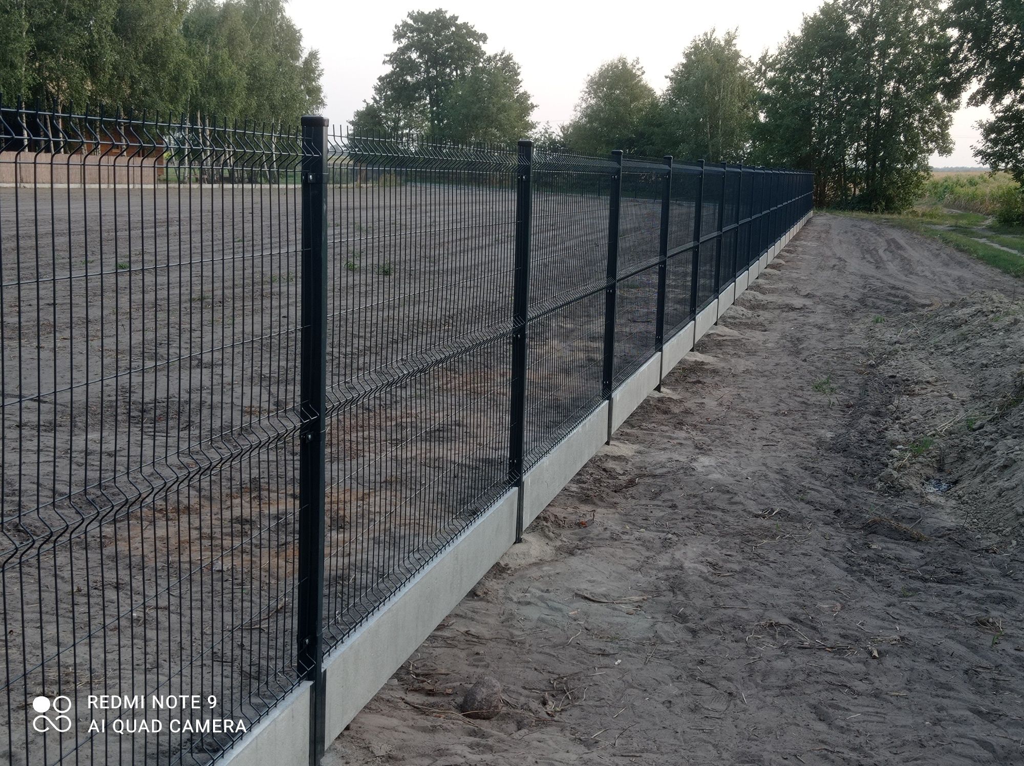 Ogrodzenie Panelowe 3d Panel 153cm+Podmurówka