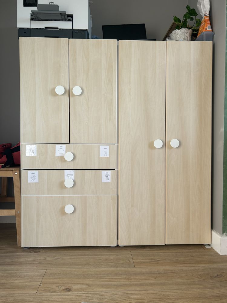Szafa komplet komoda ikea smastad/stuva