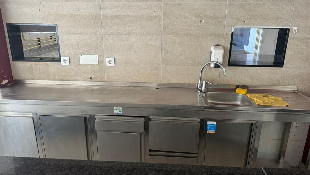 Bancada de inox para restsuração