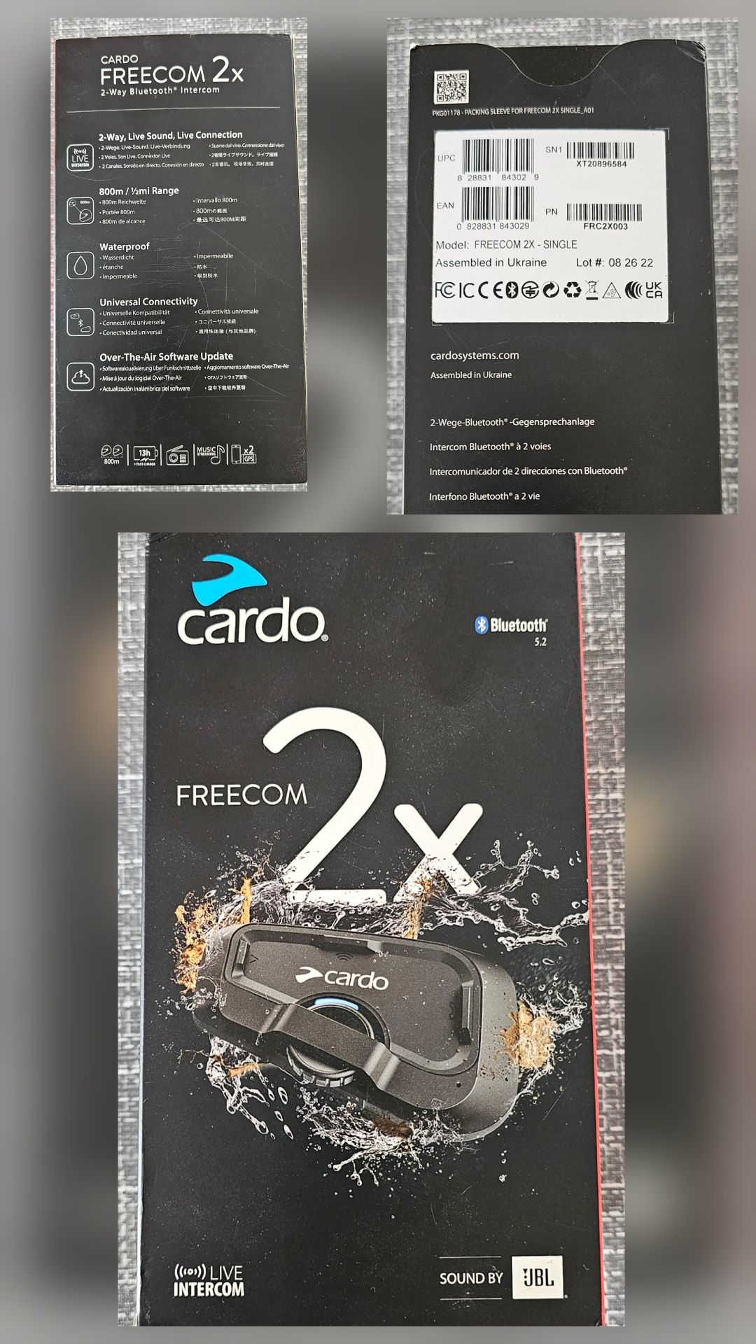 Interkom motocyklowy Cardo freecom 2xWitam, 
sprzedam swoj interkom mo