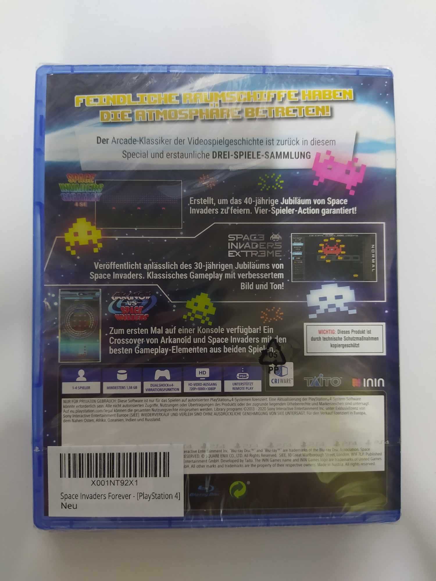 NOWA Space Invaders Forever PS4