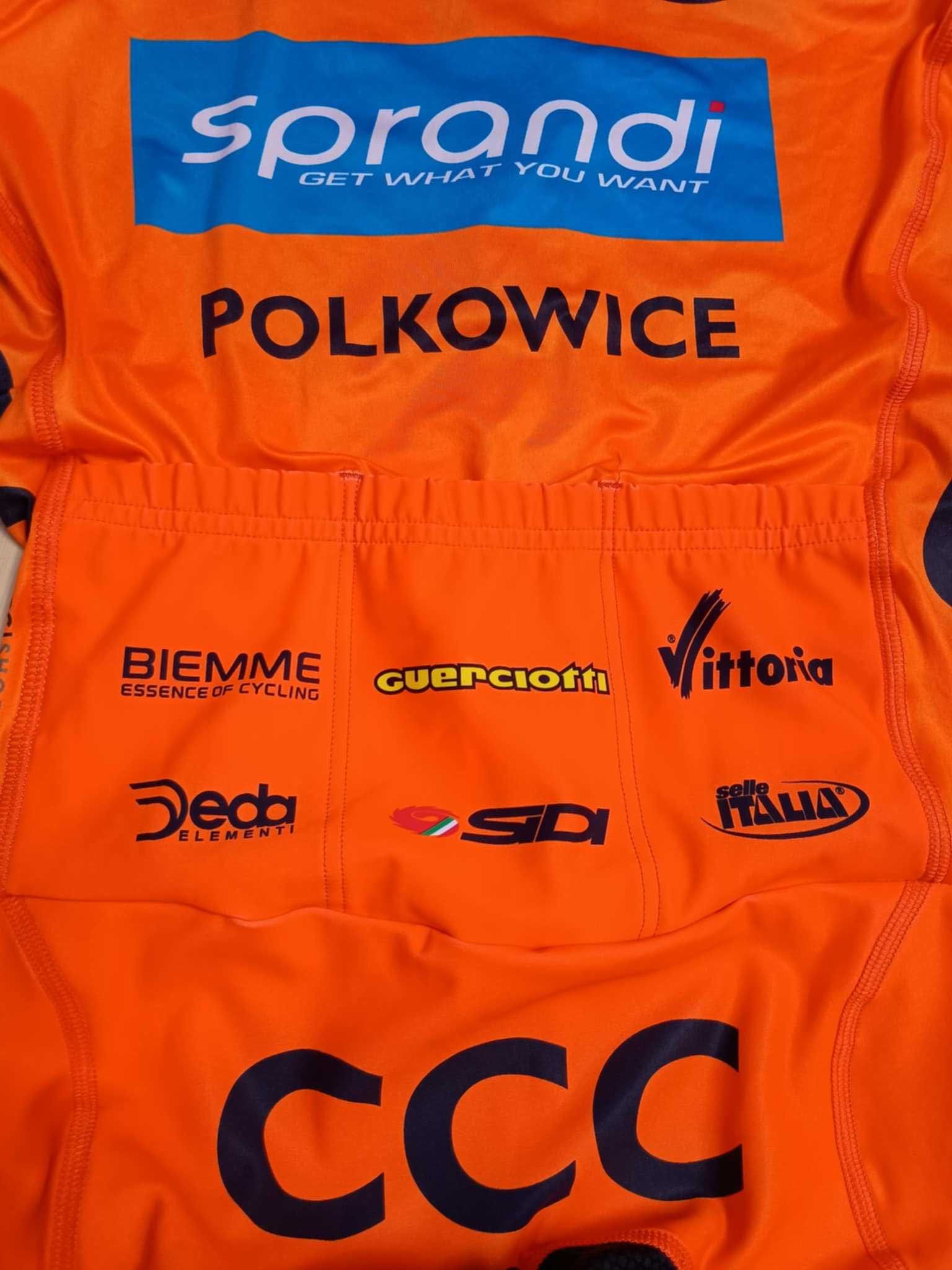 Koszulka strój CCC Polkowice Piotr Brożyna Biemme S rower