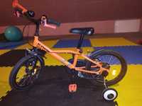 rower dziecięcy BTWIN Robot 500 z kołami bocznymi 16 cali