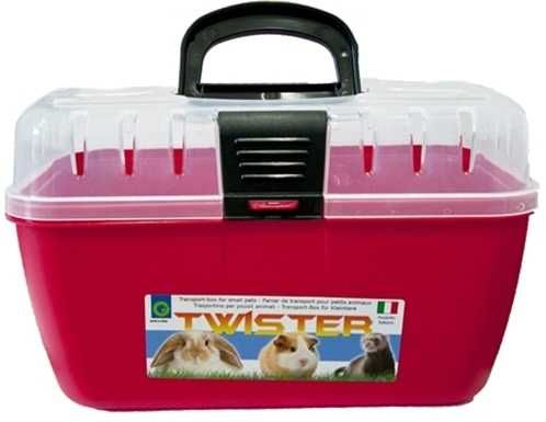 Transporter TWISTER dla gryzoni królika fretki świnki 29x19x19cm 4 kol
