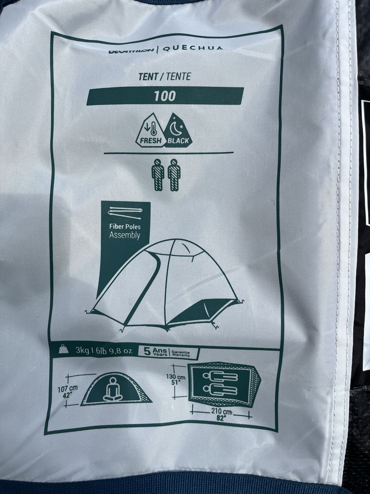 Tenda de Campismo Quechua Fresh and Black