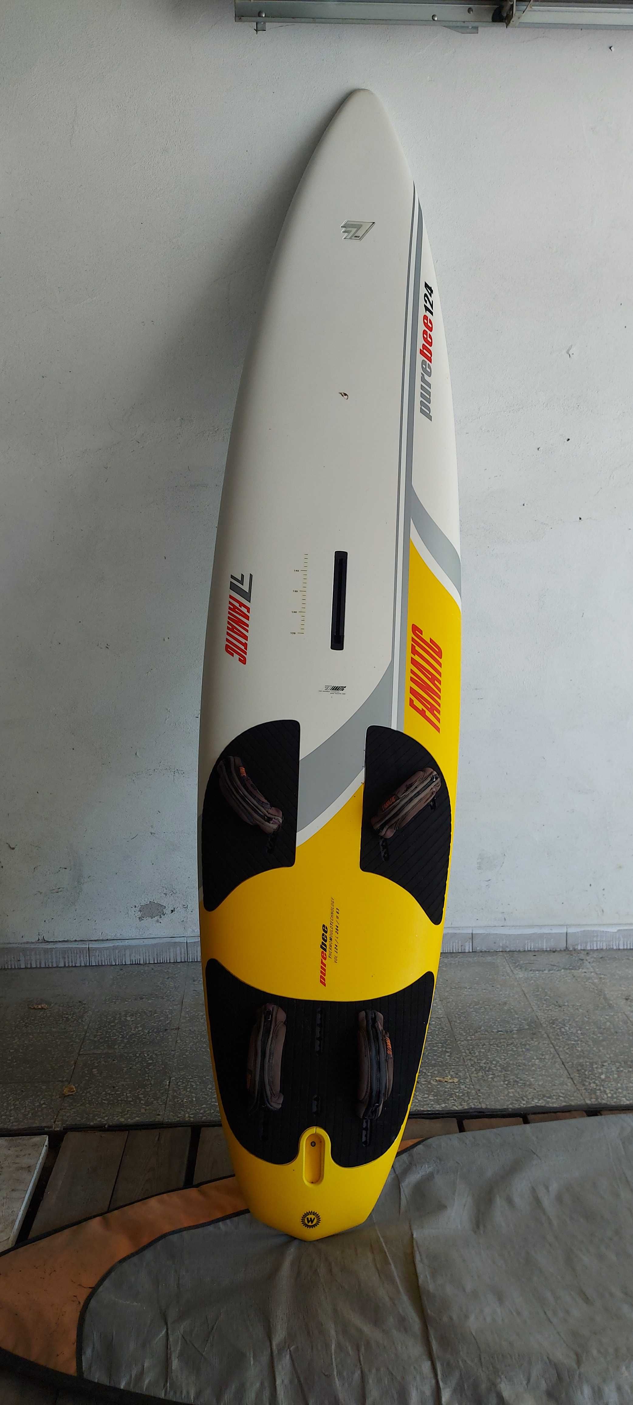 Zestaw deska windsurfingowa Fanatic Purebee 124l + żagiel zestaw