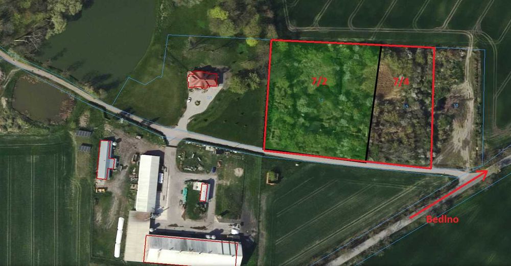 Działka Szewce Nagórne, gm. Bedlno, powiat Kutno - 10961 m2