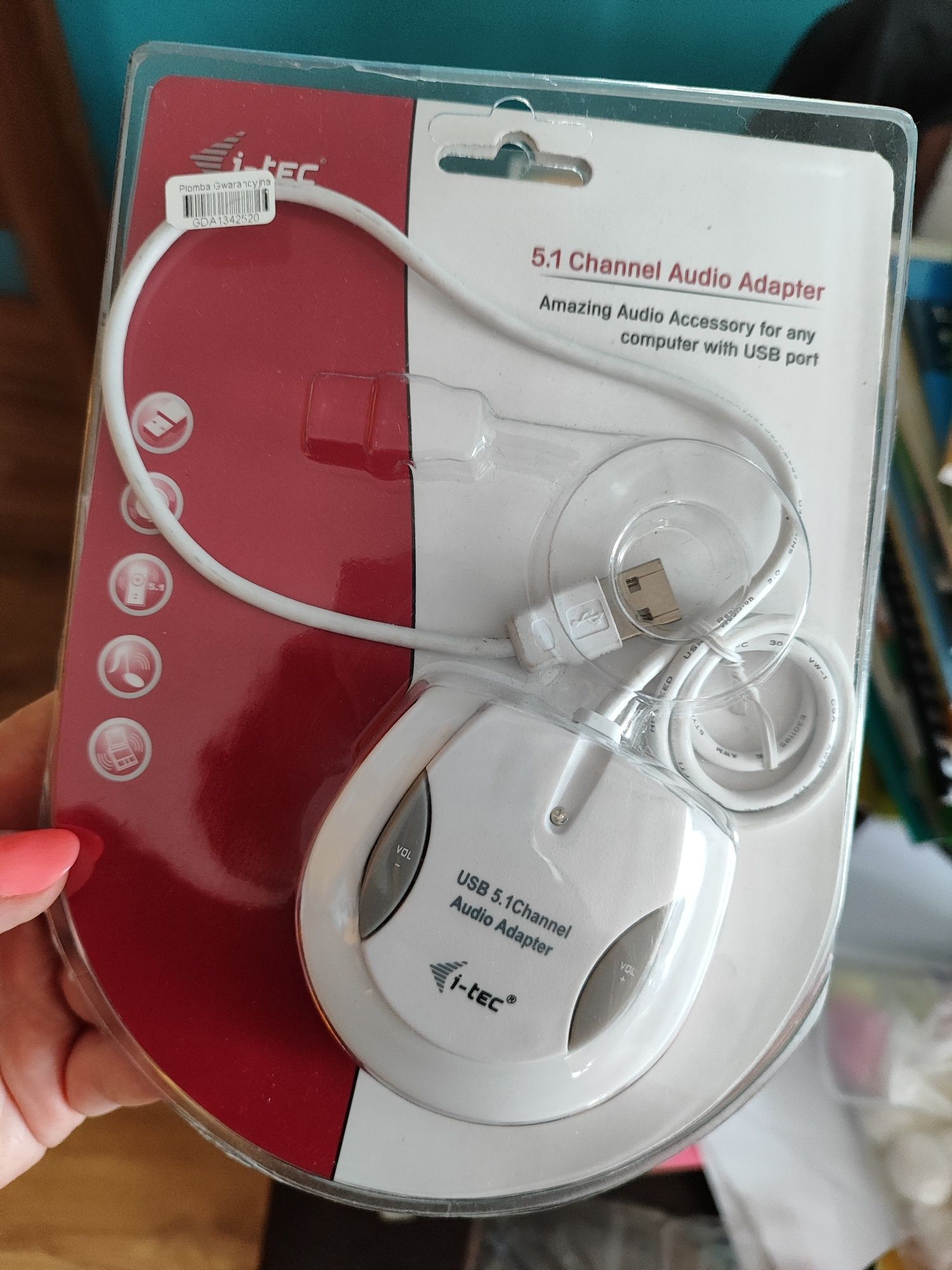 Oryginalny i-TEC USB AUDIO ADAPTER 5.1
 

USB AU