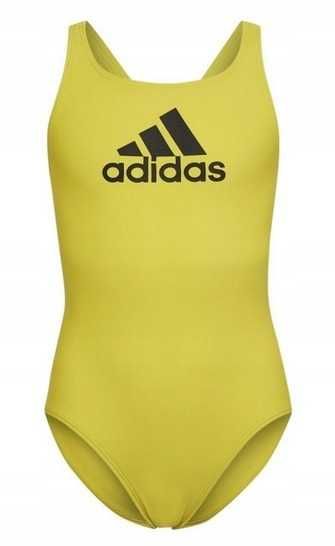 adidas Dziewczęcy Solidny Strój Kąpielowy Fitness  128cm