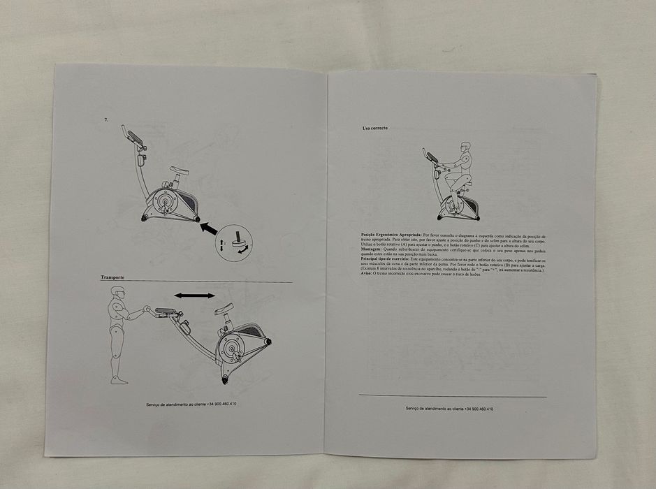 Bicicleta Reebok para exercício físico