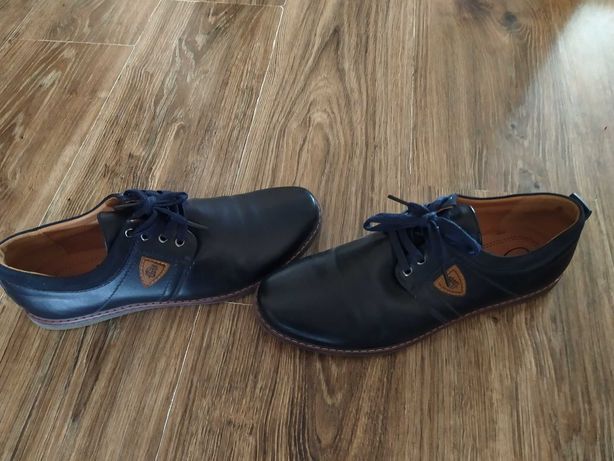 Стильні сині туфлі 43 розмір