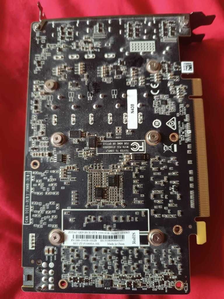 ZOTAC GEFORCE GTX 1060 6gb 192bit gddr5