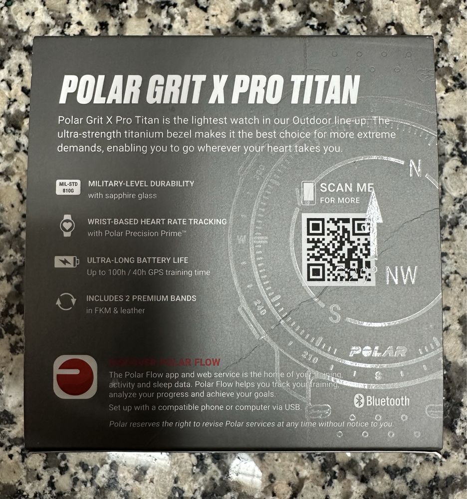 Polar Grit X Pro Titânio - IGUAL A NOVO