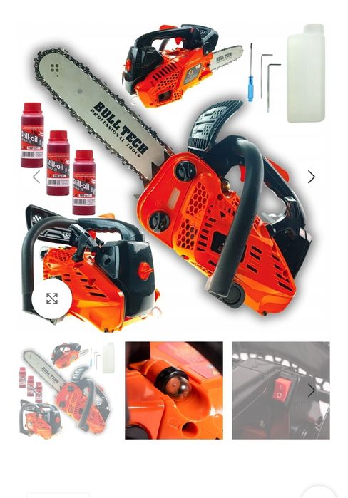 Piła spalinowa 3.9km gałęziówka 32cm  najmocniejsza BULL-TECH