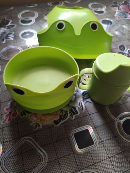 Детская посуда Ikea, дитячий посуд, набор детской посуды