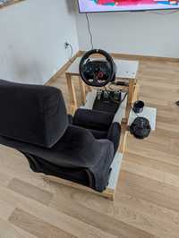 Logitech G29 + shifter oraz stelaż z fotelem od Audi