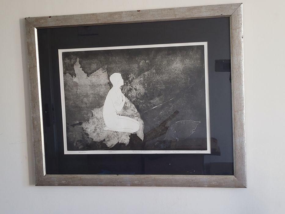 Akwaforta z akwatintą- calineczka