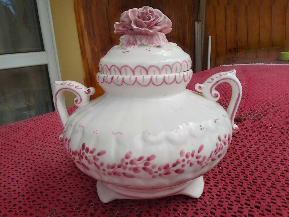 Stara zabytkowa niemiecka stylowa waza na poncz