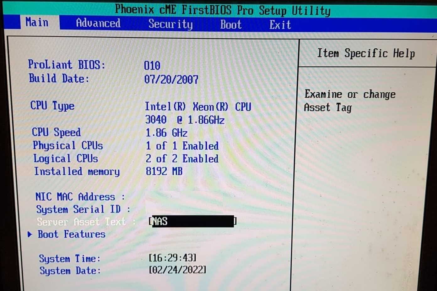 Komputer Serwer HP ProLiant ML110 G4