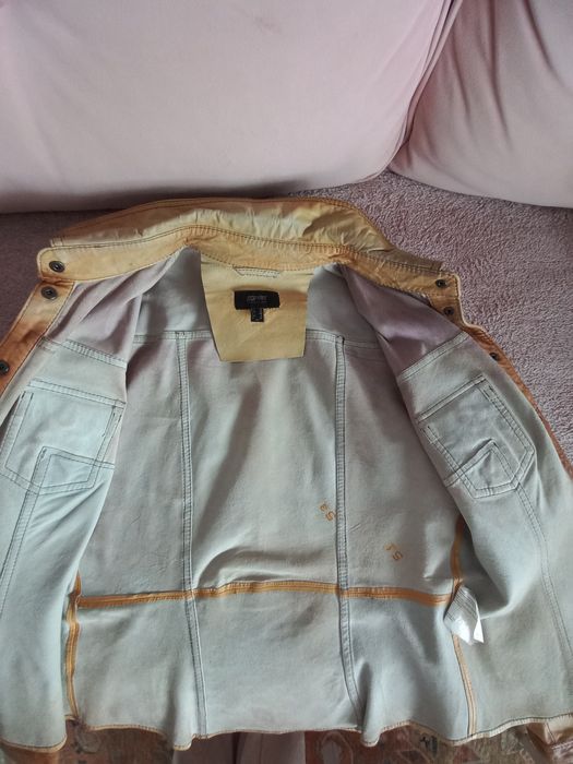 Skóra naturalna koszula Esprit