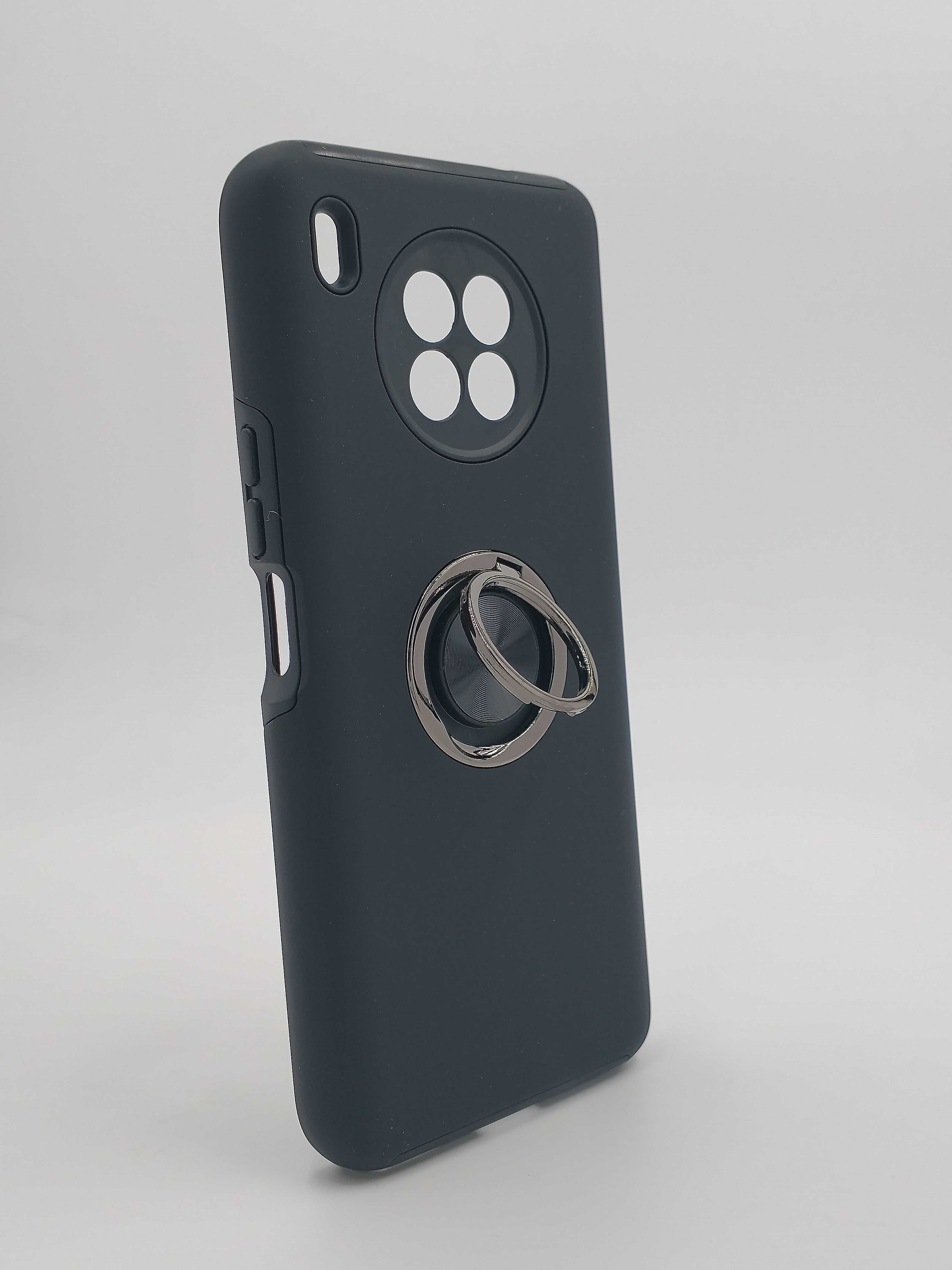 case plecki etui metal ring do Huawei Nova 8i czarny