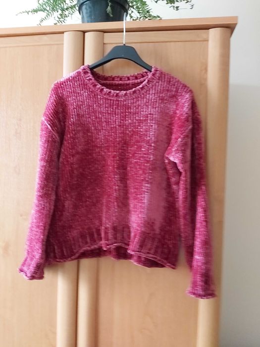 Sweter bordowy damski miły ciepły bordo roz S Dunnes Stores