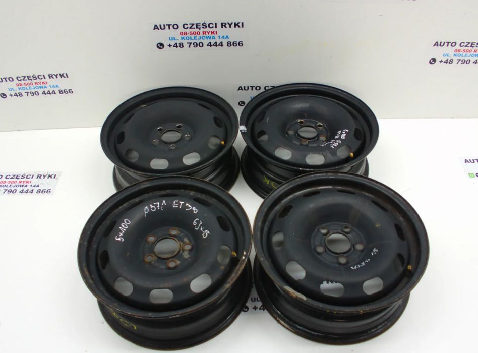VW Felgi Stalowe 5x100 6Jx15 Et38