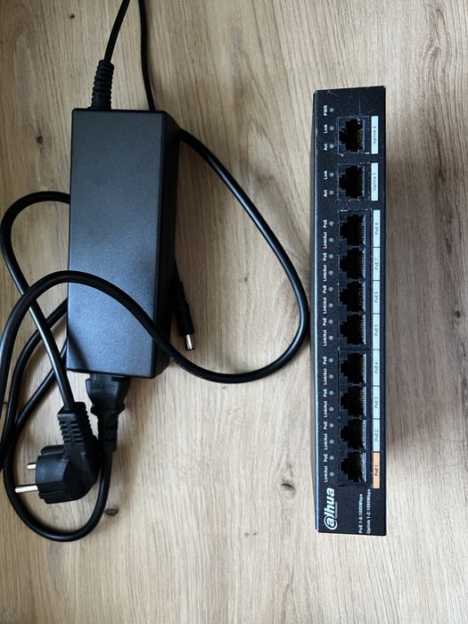 Switch Dahua 8x gigabit poe 2x gigabit uplink 10 portów