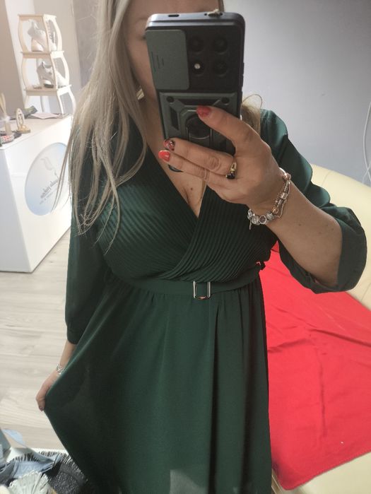 Piękna długa sukienka firmy zieleń Pisa s m l xl XXL
