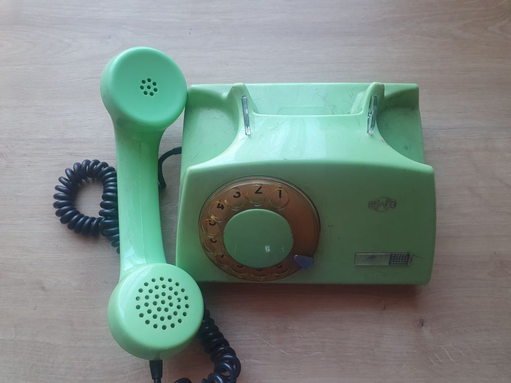 Telefon stacjonarny tarczowy retro aparat telefoniczny Telefony PRL 2