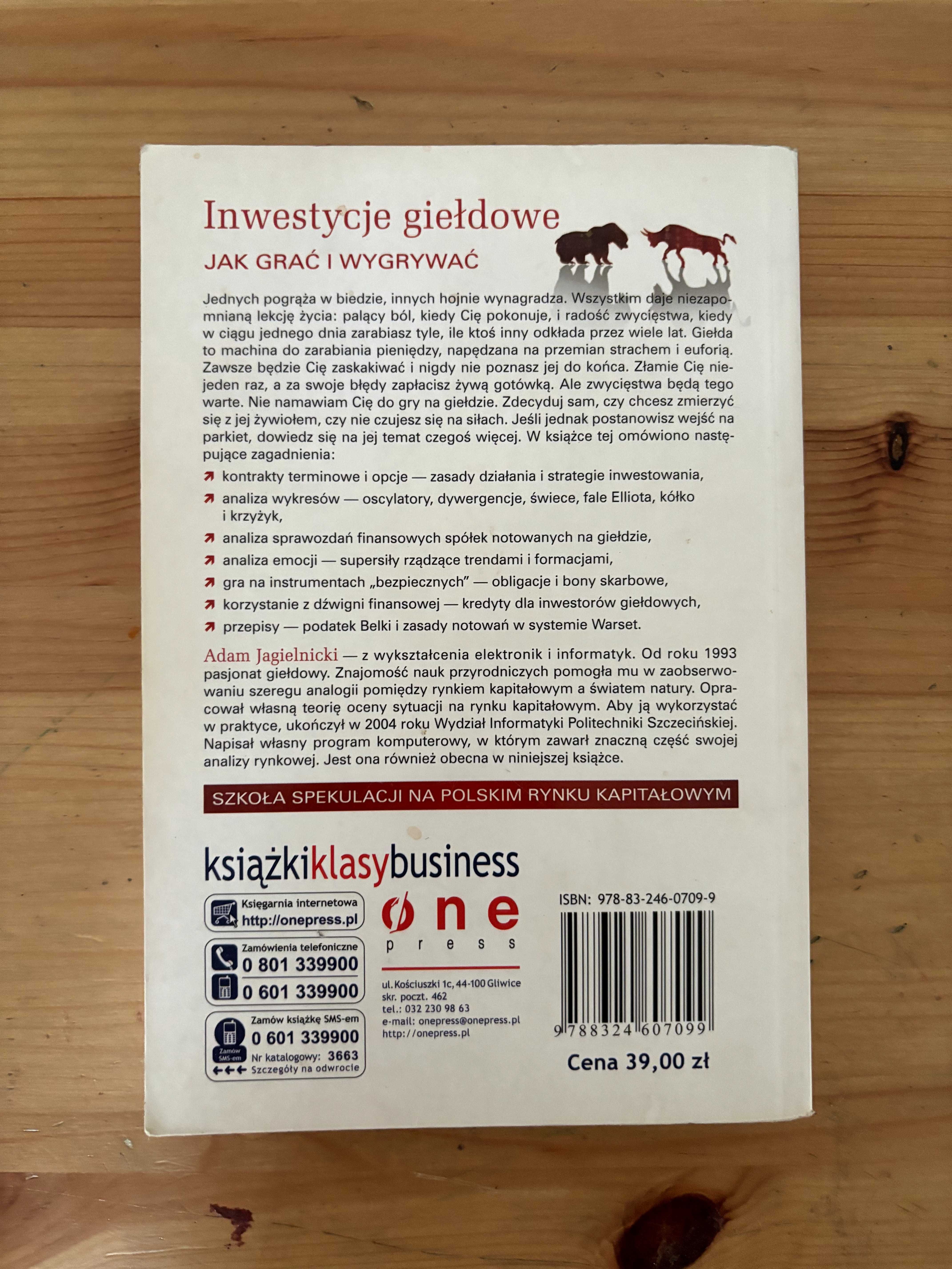 Inwestycje giełdowe. Jak grać i wygrywać. Adam Jagielnicki