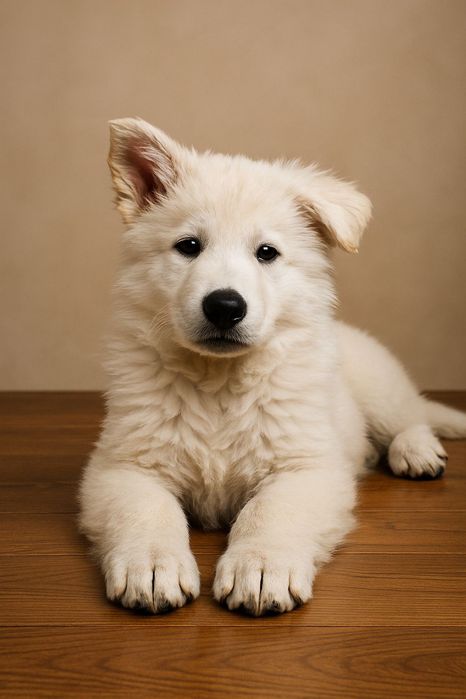 Biały Owczarek Szwajcarski ostatni chłopak długowłosy