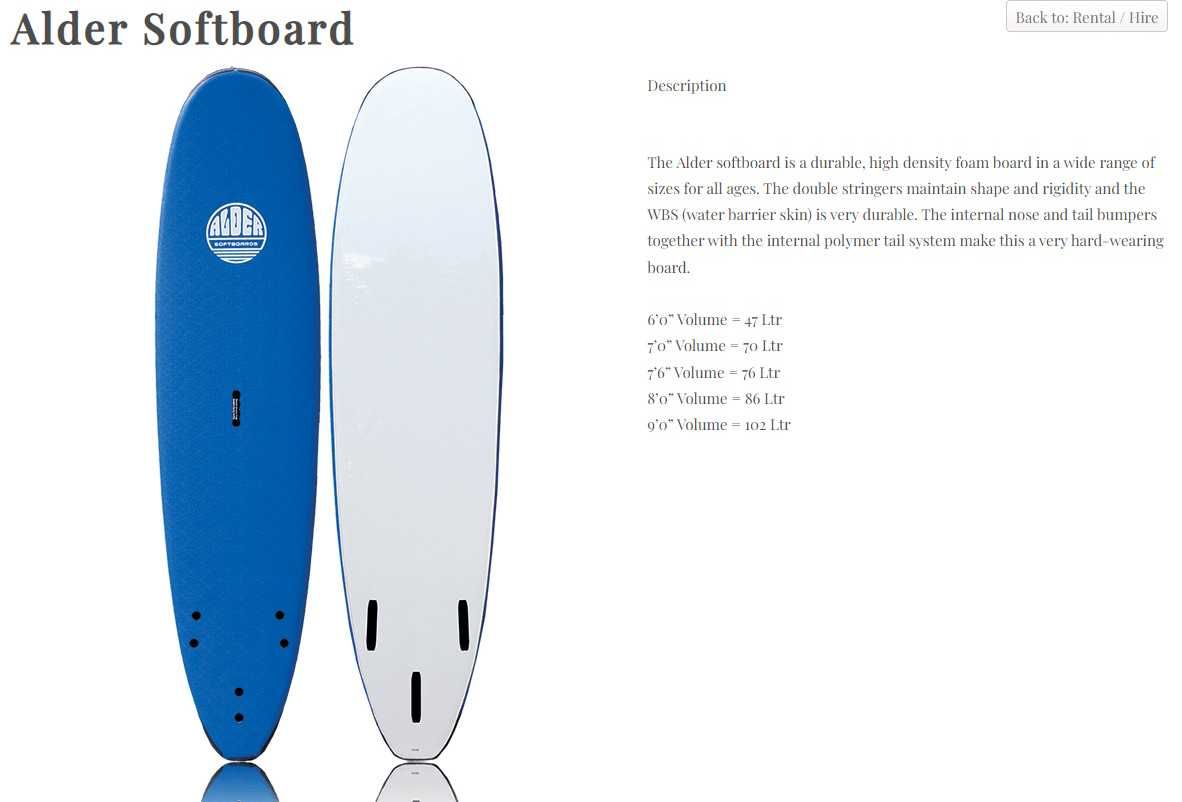 Prancha Surf Softboard Alder