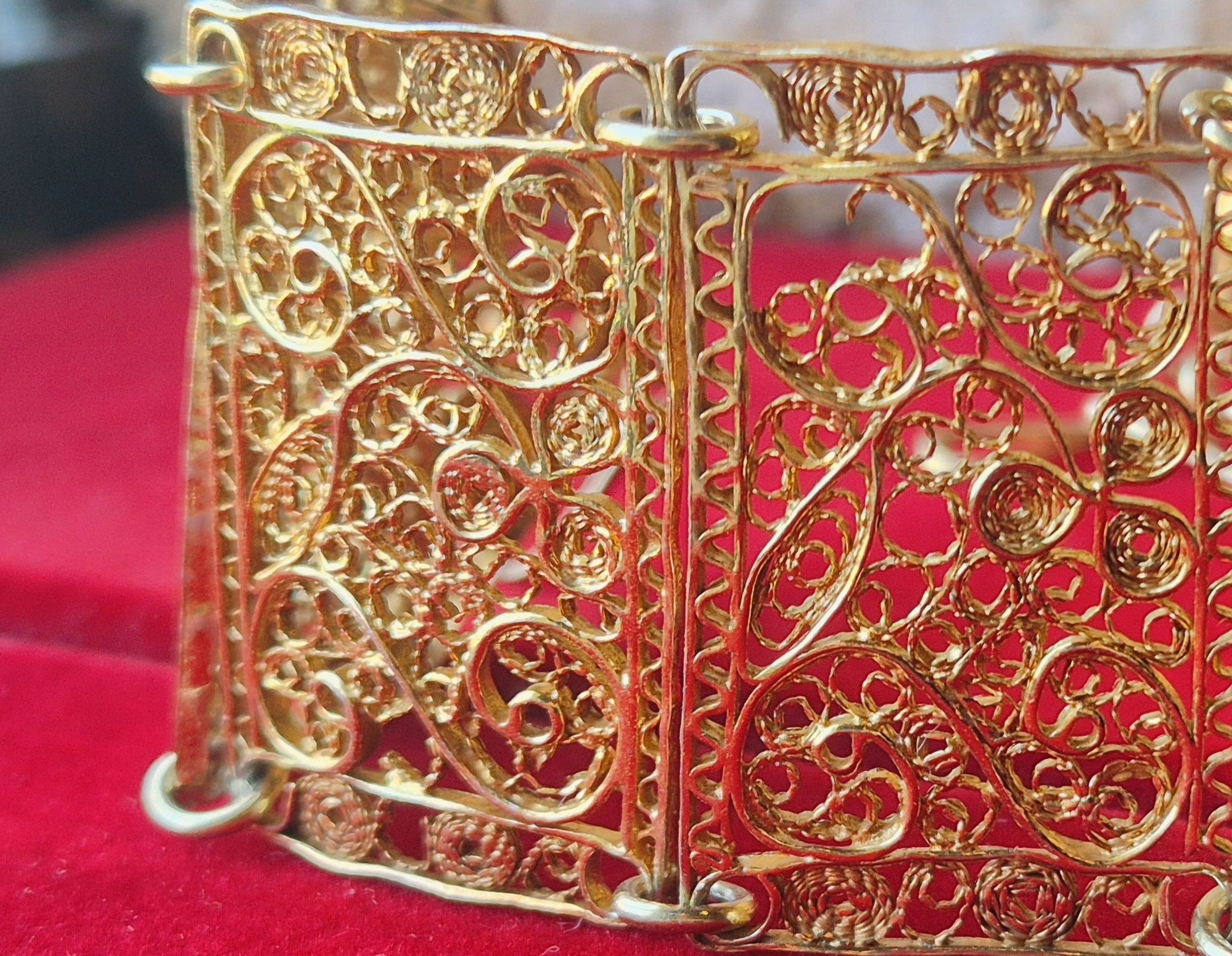 Pulseira em prata filigrana