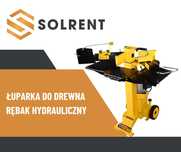 WYNAJEM ŁUPARKA do DREWNA / rębak hydrauliczny CEDRUS